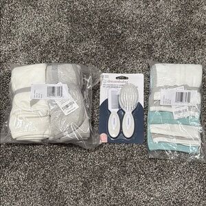 Carter's Baby Bath Set - White, Gray, Blue